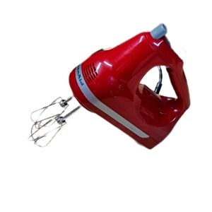 🔥KitchenAid Ultra Power 5 Speed Red Hand Mixer KHM5APWH7. Pre-owned🔥